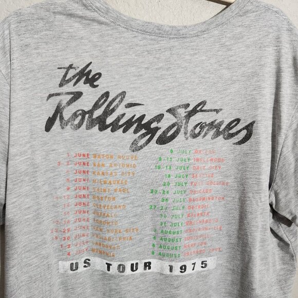 Rolling Stones Shirt Womens Large 12-14 Band Rock Graphic Tee Vintage Style - Picture 4 of 10
